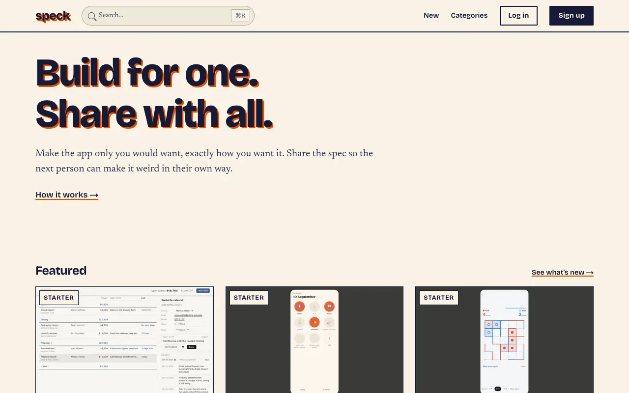 Speck's home page
